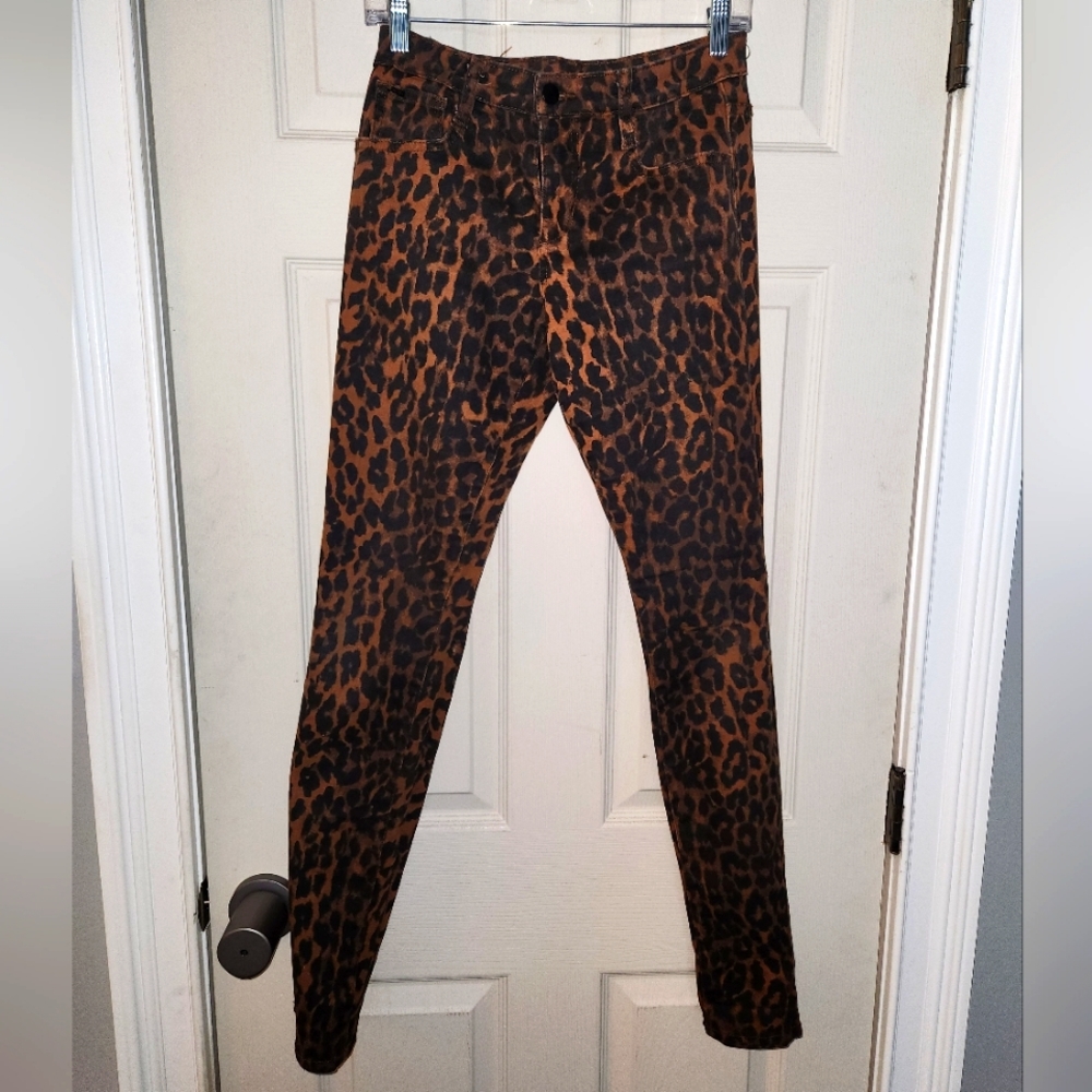 Joe's Jeans Leopard Print Skinny Jeans